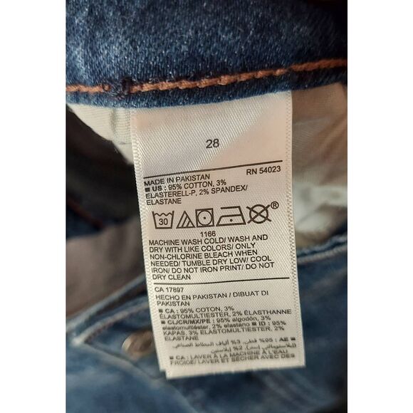 Old Navy Kicker Women Plus 28 Button Fly Jean Blue Boot Cut Extra High Rise NWT - Picture 9 of 9